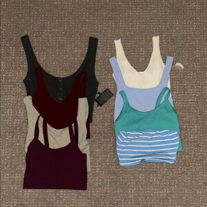 set of 8 tank tops